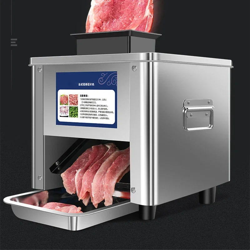 2.5/3.5/5/7/10/15/21MM Electric Meat Slicer Commercial Household Grinder Automatic Fish Cutter Fillet Shredded 150KG/H  850W