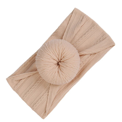 Cotton Bows Headbands for Baby Girls Newborn Infant Ealstic Hairbands Dot Striped Flower Print Kids Headwraps