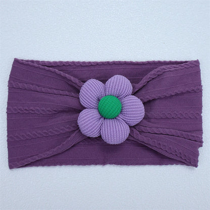 New Flower Nylon Girl Hairband Elastic Soft Baby Headband for Children Turban Headwear for Newborn Baby Kids Hair Accessories