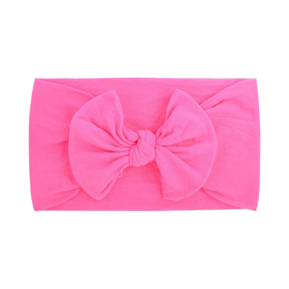 1pcs Newborn Baby Headband for Girls Elastic Knit Children Turban Baby Bows Soft Nylon Kids Headwear Hair Accessories Wholesale