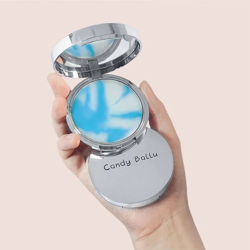 Lavender Setting Powder Long-Lasting Oil Control Waterproof Concealer Women Portable Matte Compact Face Loose Powder Makeup