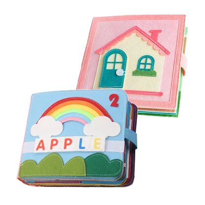 Toddlers Montessori Toys Busy Board Farm Animal Scene Storytelling Activity Toy Quiet Book Felt Activity Educational Sensory Toy