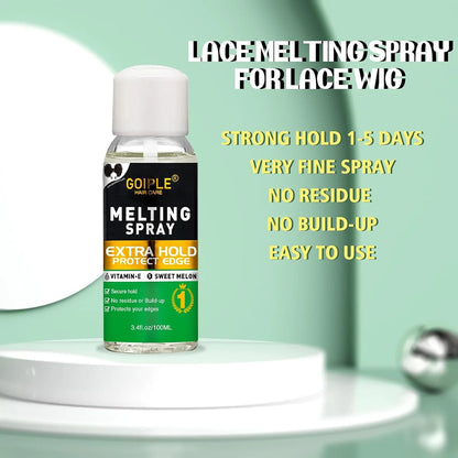 GOIPLE Wig Installation Kit Melting Spray Glueless Adhesive Extra Hold Waterproof Lace Front Wig Glue Remover Styling Wax Stick