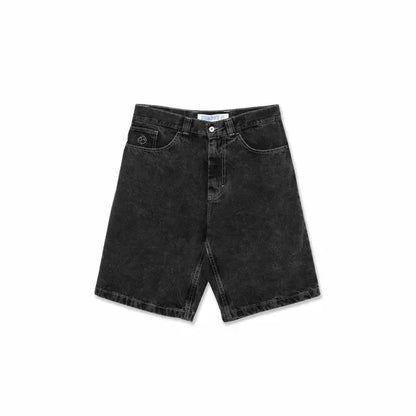 Hip Hop Rhinestones Graphical Baggy Jeans Blue Streetwear Y2k Gothic Shorts