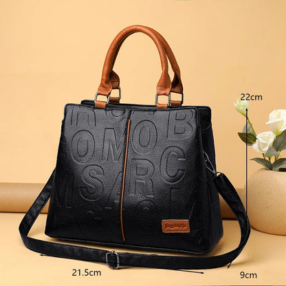 PU Leather Casual Crossbody Bags for Women Ladies Luxury Designer Tote Handbag