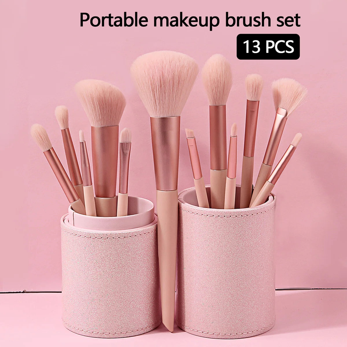 New 13 Pcs/set In Barrels Makeup Brushes Set Powder Foundation Blush Contour Eyeshadow Brow Lashes Cosmetic Brushes Beauty Tools