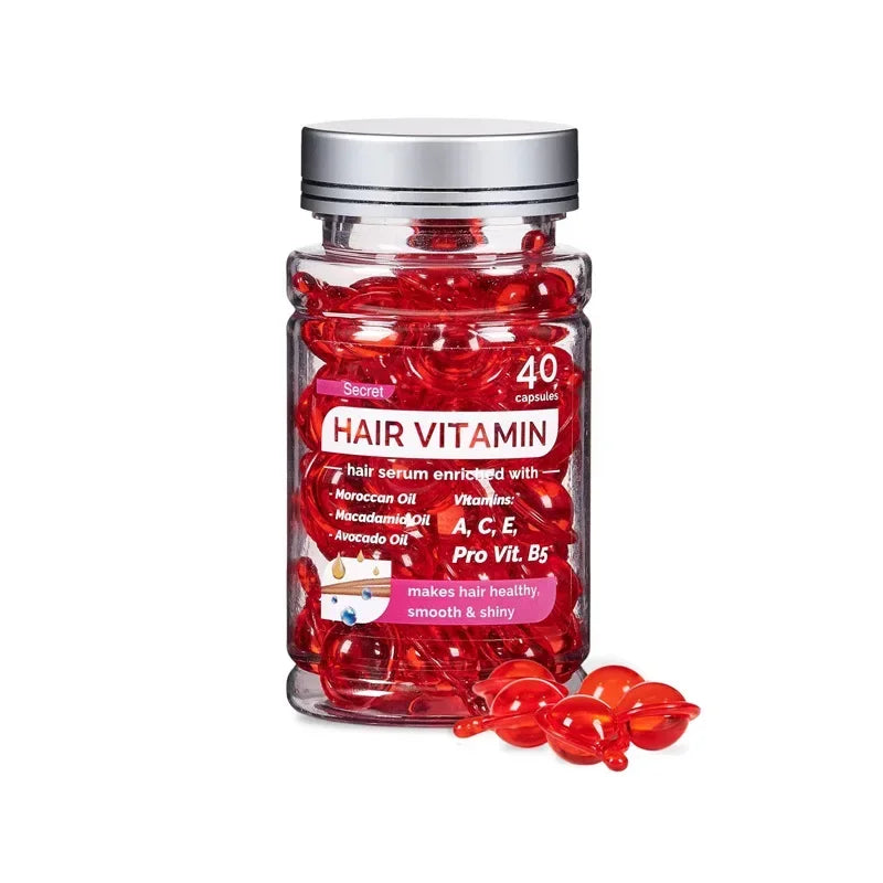 40 Pills Hair Care Capsules Hair Dryness Split Ends Treatment Repairing Essence Oil Moisturizing Smoothing Nourish Frizzy Hair