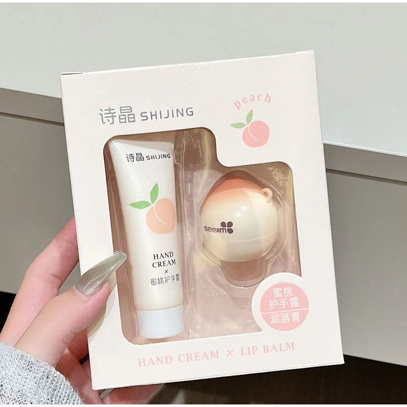 Peach & Strawberry Nut Moisturizing Lip Balm - Winter Defense Against Chapping & Cracking, Soothing Repair and Fine Line Reducti