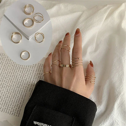 7pcs Jewelry Rings Set