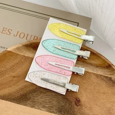 Simple Wild Leopard Seamless Hair Clip Women Acetate Sheet No Bend Bangs Clip Duckbill Clip Hairpins Hair Styling Tool