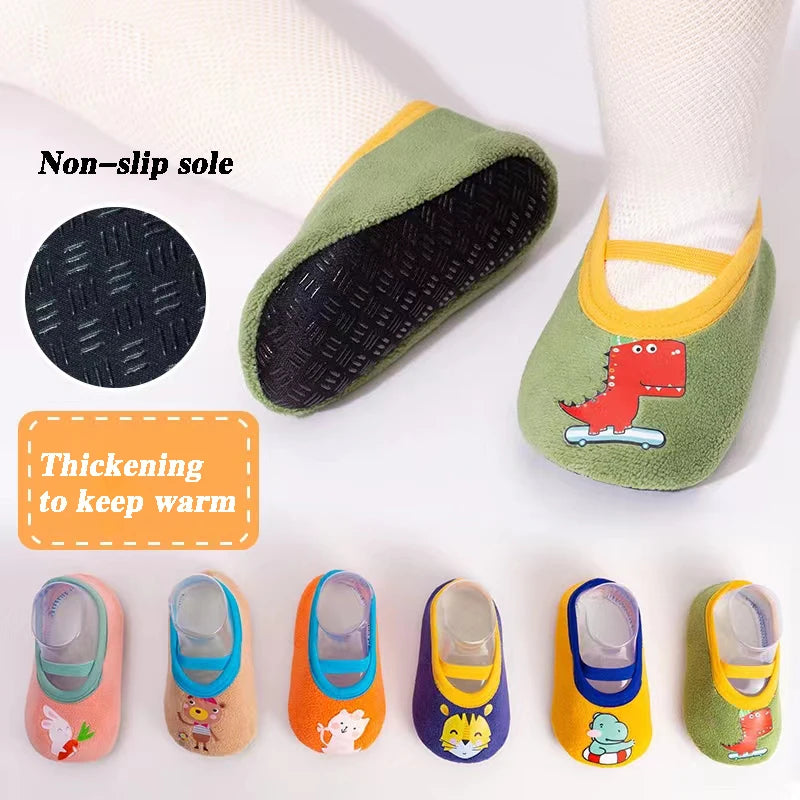Children Anti-slip Shoes Newborn Baby Toddler Girls Cotton Non-slip Floor Socks