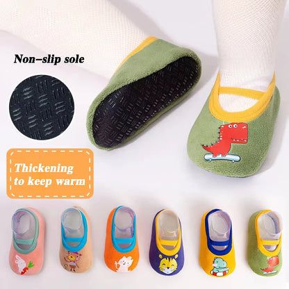Children Anti-slip Shoes Newborn Baby Toddler Girls Cotton Non-slip Floor Socks