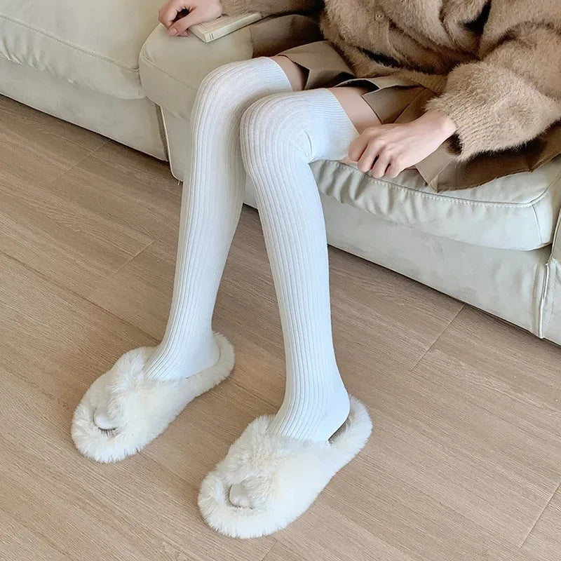 1/2pairs Casual Knitted Long Socks
