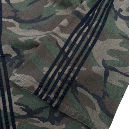 2025 Men Y2k pants Harajuku retro streetwear casual loose striped jeans New Gothic fashion camouflage design wide-leg pants
