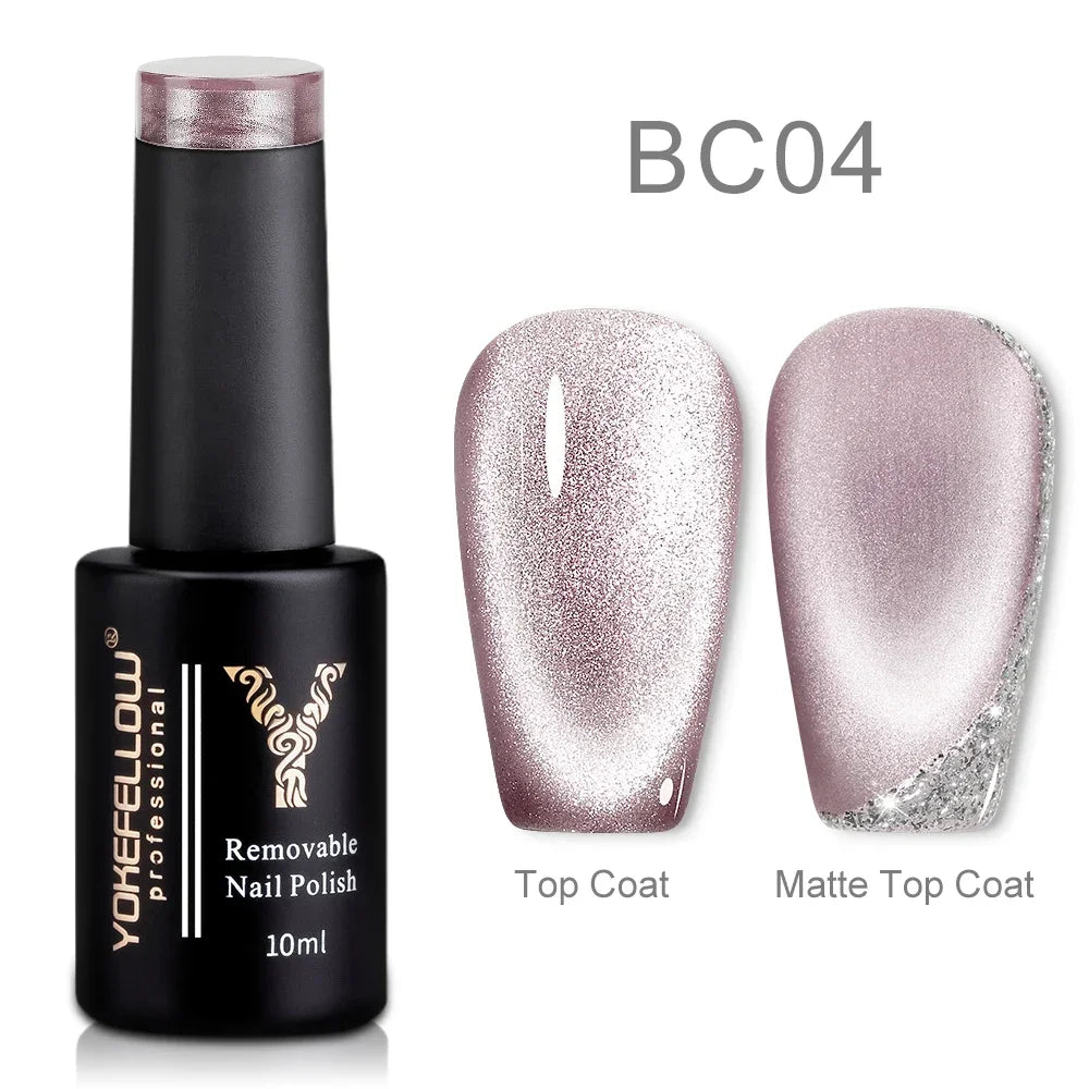 YOKEFELLOW 2025 New Dreamland Cat Eye Gel Nail Polish 10ml Dual Gloss Dreamland Color Soak Off Cat Magnetic UV Gel Varnish DIY