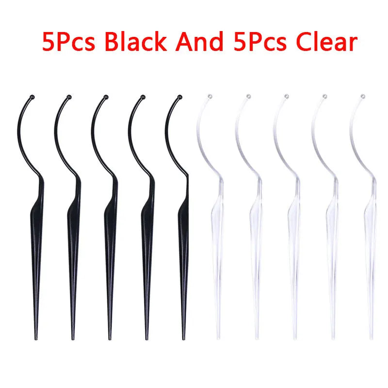 10 Pcs False Eyelash Style Display Stand Stick Board Lash Extension Try on Effect Exhibit Auxiliary Fake Lashes Holder Tools