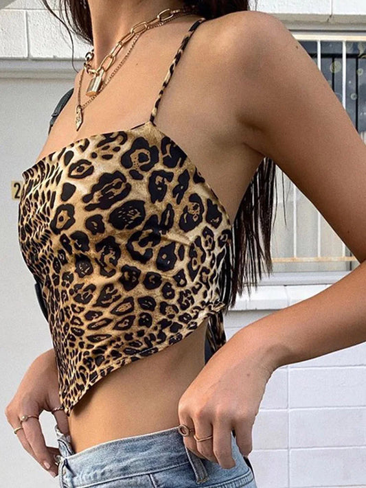 Leopard Pattern Women Tank Tops