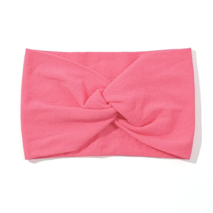 1Pc Soft Nylon Headscarf Astique Suitable for Newborn Baby Girl Flower Headband Elastic Hairband Turban Toddler Hair Accessories