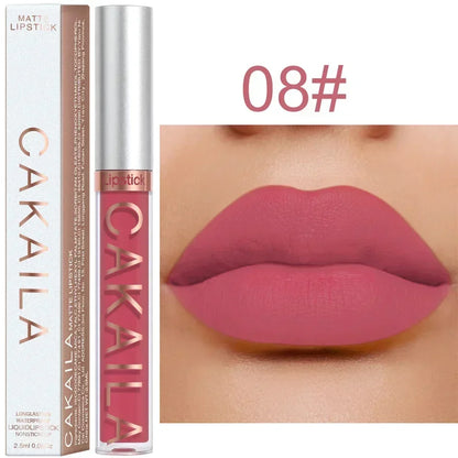 Matte Velvet Lip Glaze Long Lasting Silky Smooth Liquid Lipstick Not Easy To Fade Lip Gloss Makeup Sexy For Women Lip Tint