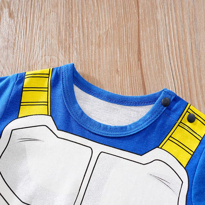 Newborn Clothing Handsome Anime Role Play Cotton Comfortable And Soft Summer Boys And Girls Short Sleeved Baby  Jumpsuit