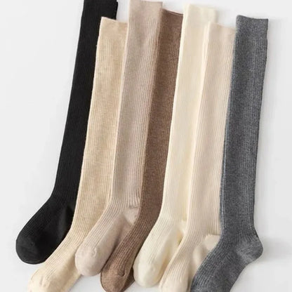 1/2pairs Casual Knitted Long Socks
