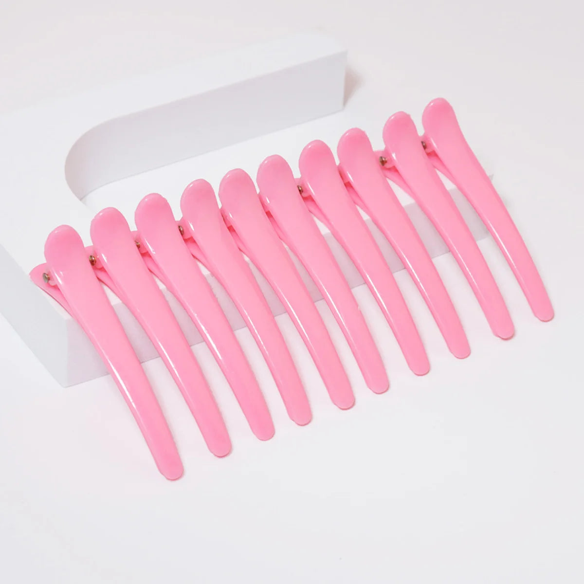 10pcs plastic ducktooth clip, suitable for female styling, anti slip hair clip for thick and sparse hair