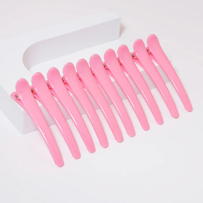 10pcs plastic ducktooth clip, suitable for female styling, anti slip hair clip for thick and sparse hair