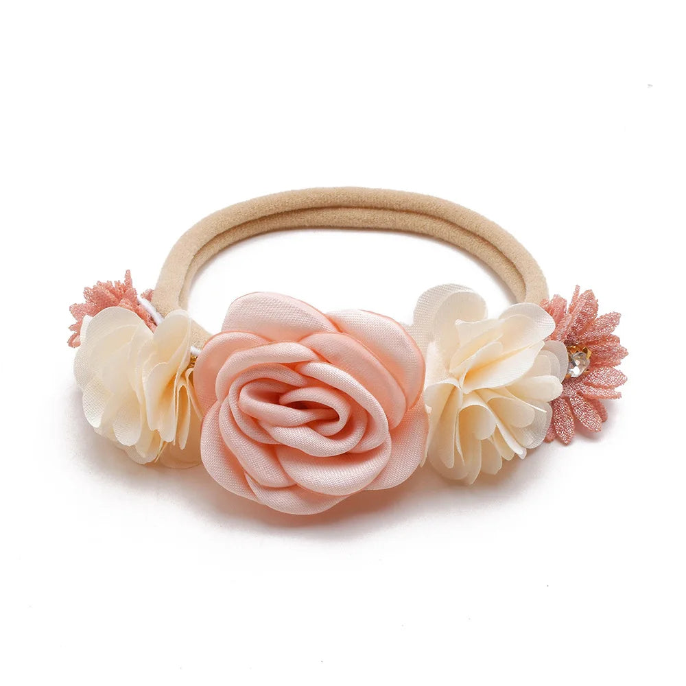 Baby Girl Headband Cute Baby Elastic Hair Band Newborn Head Flower Toddler Photo Props Headband Headwear Kids Accessories