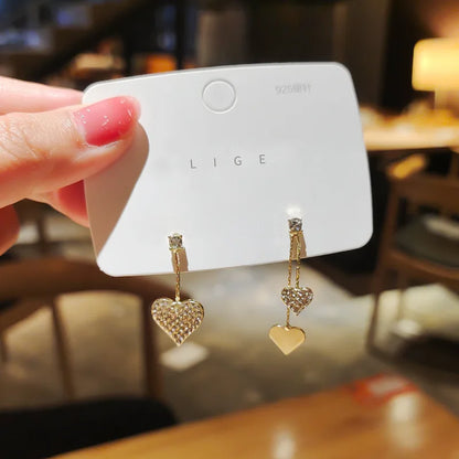 Fashion Trend Unique Design Elegant Delicate Luxurious Zirconia Leaf Tassel Earrings High Jewelry Wedding Party Gifts For Women