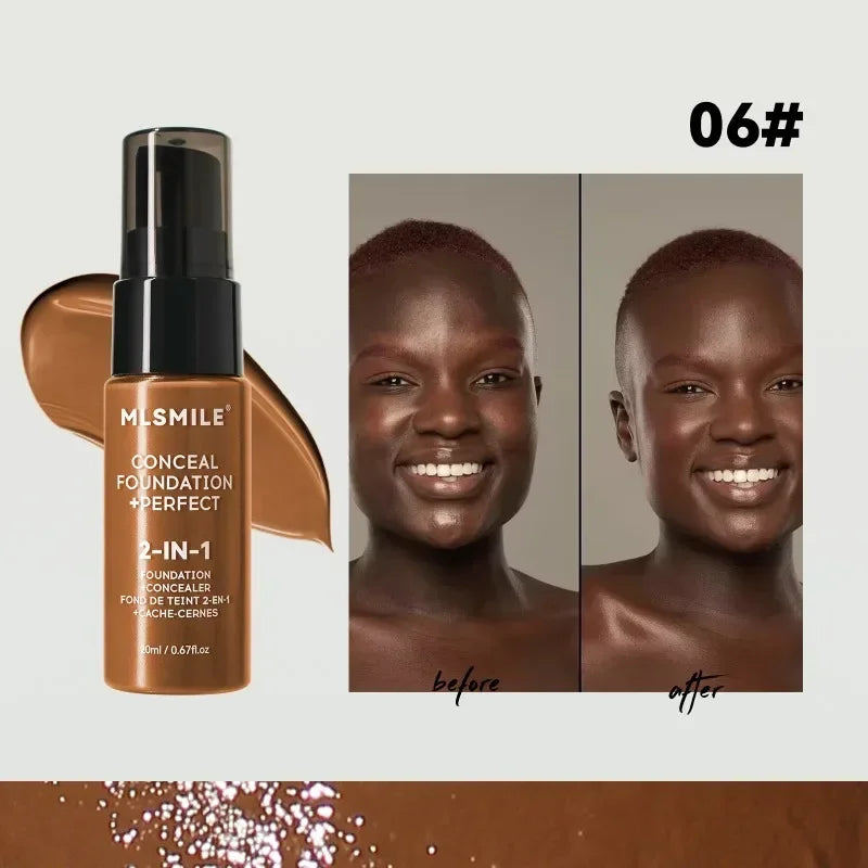 Waterproof Face Foundation Cream Oil-Control Matte BBCream Lasting  Liquid Concealer Full Coverage Matte Base Face Makeup Women
