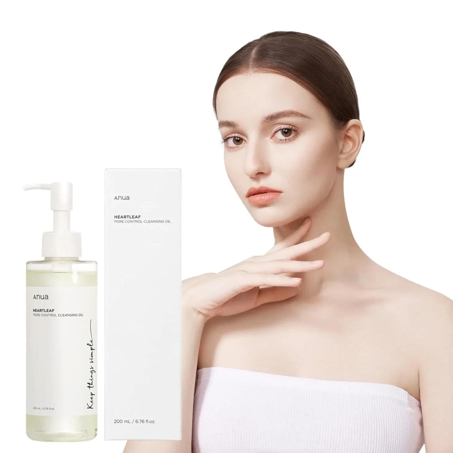 Anua Heartleaf Pore Control Cleansing Oil Deep Clean Make Up Remover And Blackheads Removal 200ML anua skin care product