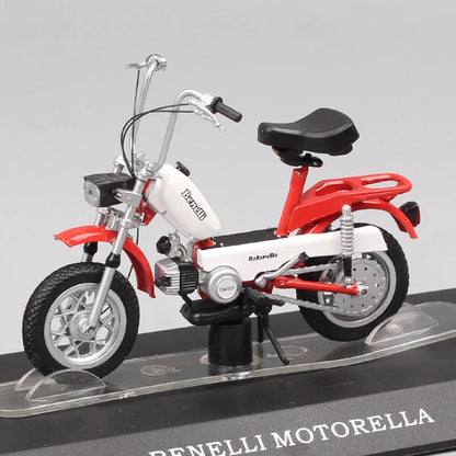 1/18 Scale Testi Militar Beta Boy Benelli Motorella Montesa Velosolex 2200 Malaguti Negrini Harvard Moped Model Bike Scooter Toy