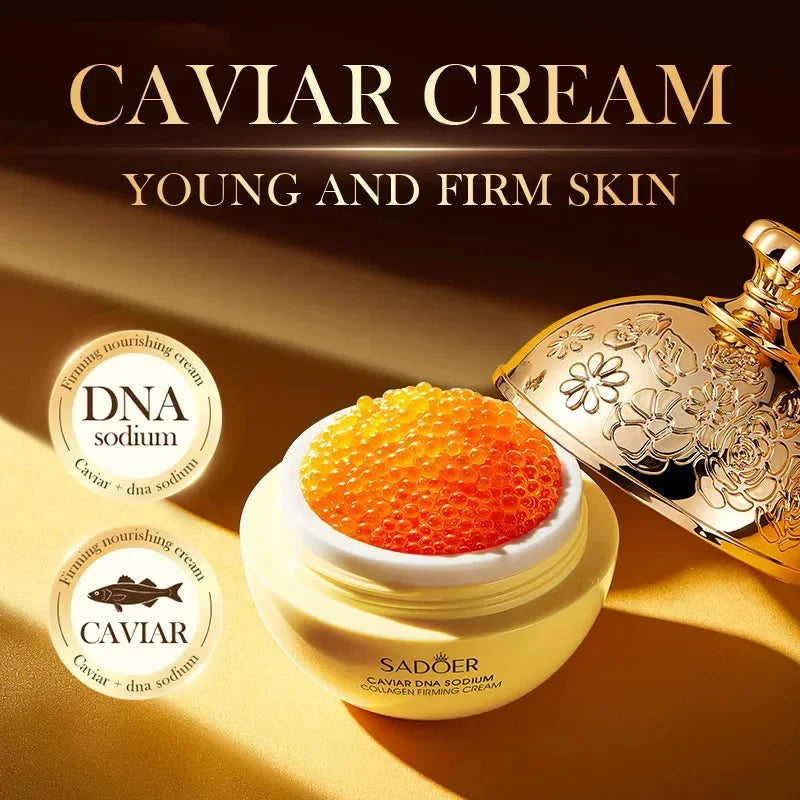 Caviar Anti-Wrinkle Face Cream Removal Facial Serum Rejuvenation Lift Firm Anti-aging Whitening Invisible Pore Beauty Skin Care