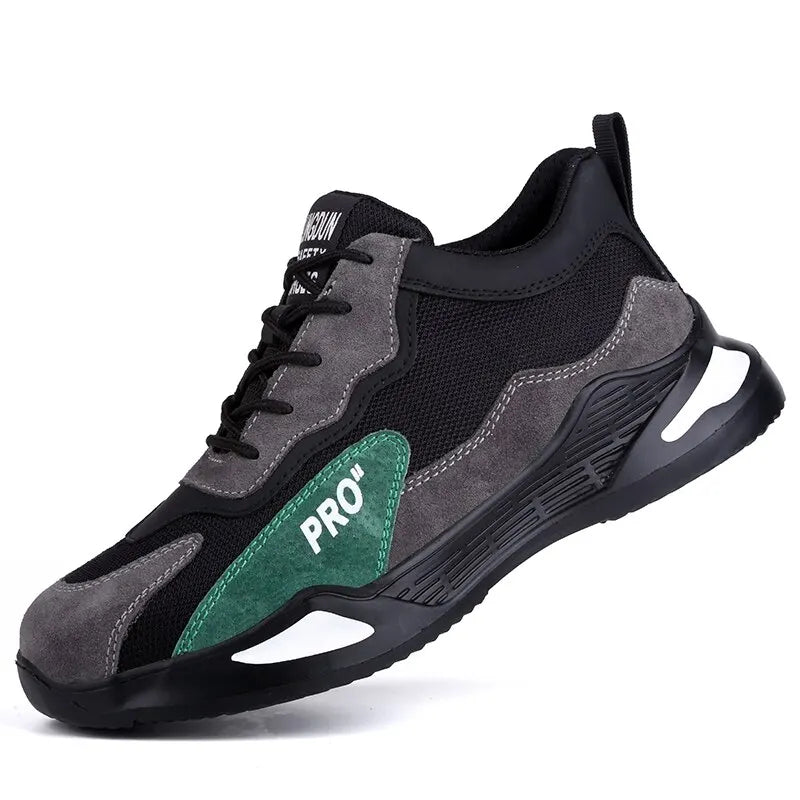Fashion Safety Shoes Men Boots Steel Toe Shoes Men Puncture-Proof Work Sneakers Male Shoes Work Boots Indestructible Footwear