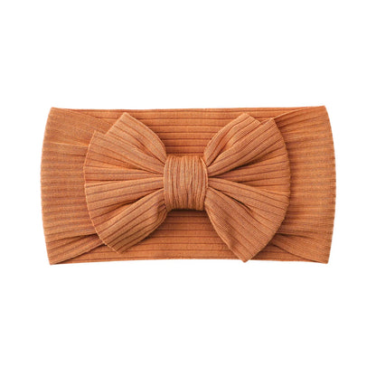 Candy Color Knit Baby Headbands Rib Bow Elastic Soft Newborn Headbands for Baby Girl Children Turban Infant Kids Accessories