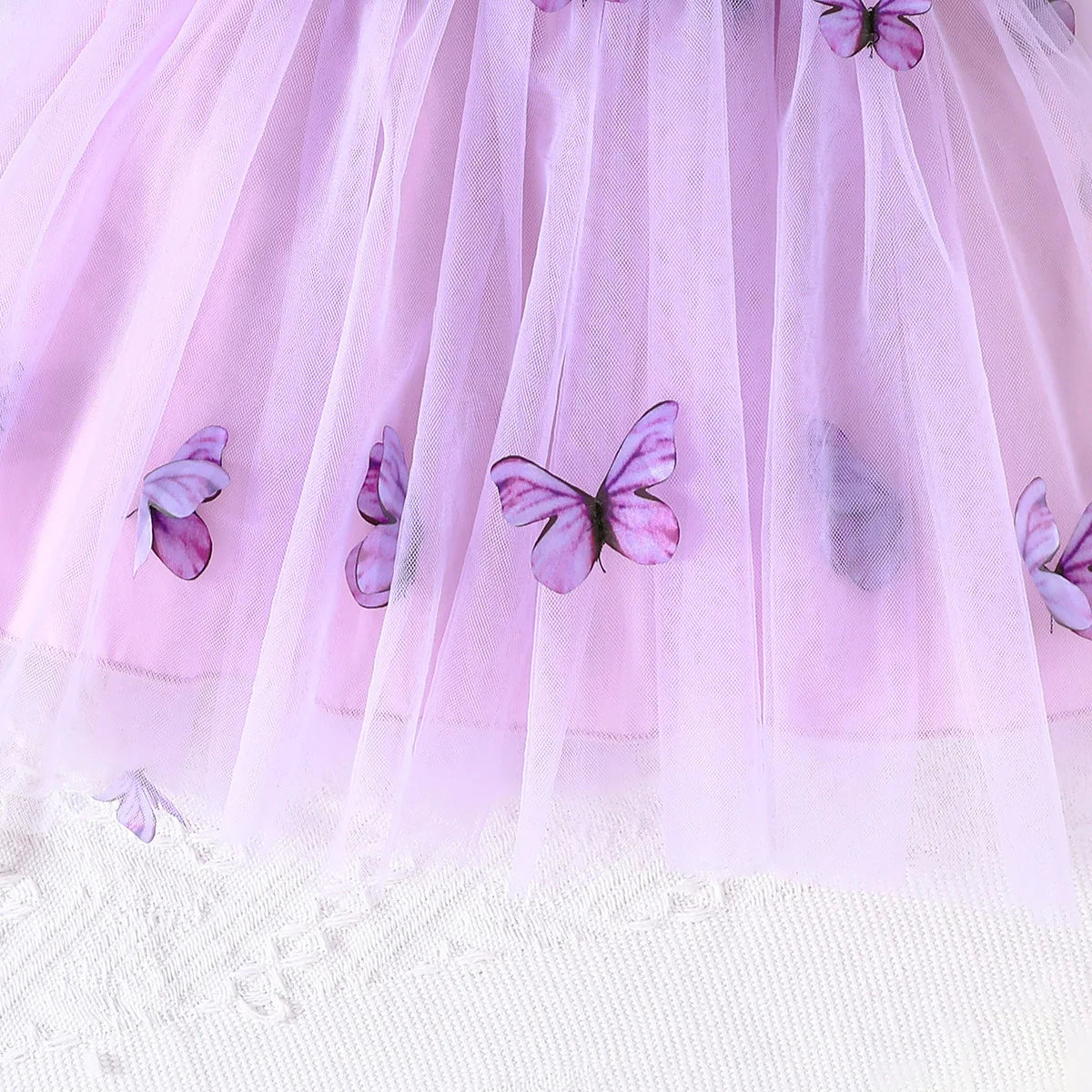 Summer Set Infant Girl Clothes Newborn Photography Fashion Cute Shawl Sleeveless Mesh Cotton Butterfly Dress