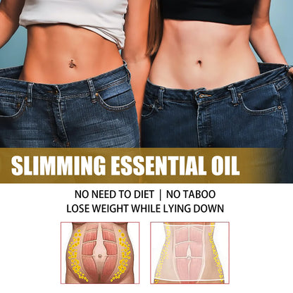 Natural Ginger Oil Lymphatic Drainage Therapy Full Body S-limming Thin Leg Remove Cellulite Sculpting Weight Loss Massage Oil