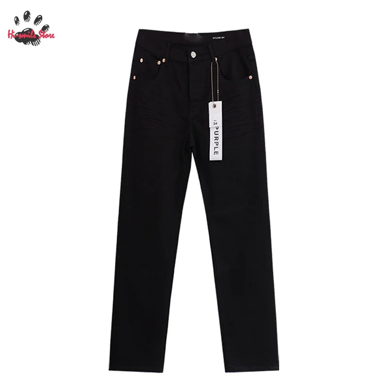 Black Jeans Pants Men Street Vintage Casual Best Quality Hip Hop Trousers