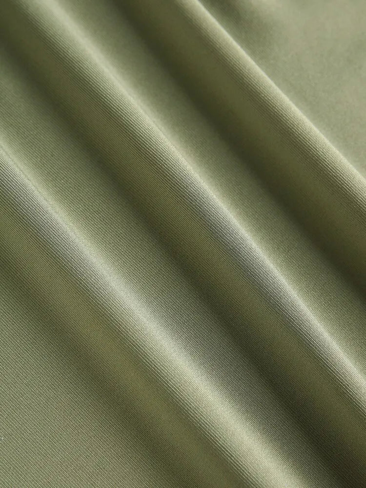 One Shoulder Ruched Midi Bodycon Dress Solid Sheath One Piece Dress