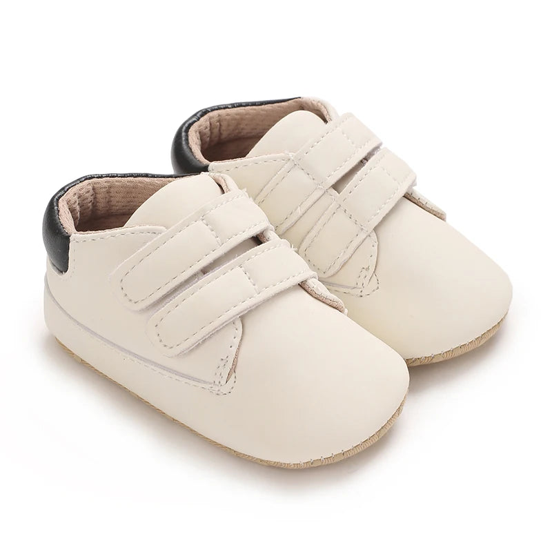 Newborn Baby Shoes Classic Leather Soft Soles Non Slip Toddler Walking