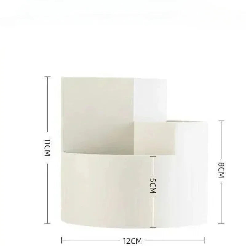 360° Rotating Makeup Brush Holder Cosmet Storag Box Makeup Organiser Lipsticks Make Up Container Vanity Organizer Box