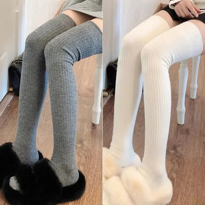 1/2pairs Casual Knitted Long Socks
