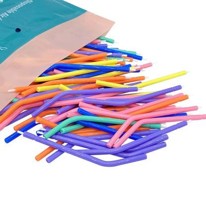 250pcs Dental Air Water Syringe With Plastic Core Nozzles Tips Tubes Disposable 3-Way Triple  Teeth Whitening Dentist Instrument