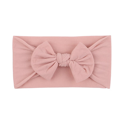 Candy Colors Baby Bowknot Hairband Broadside Headband Kids Girls Boutique Elastic Protect Turban Headwear Kids Hair Accessories