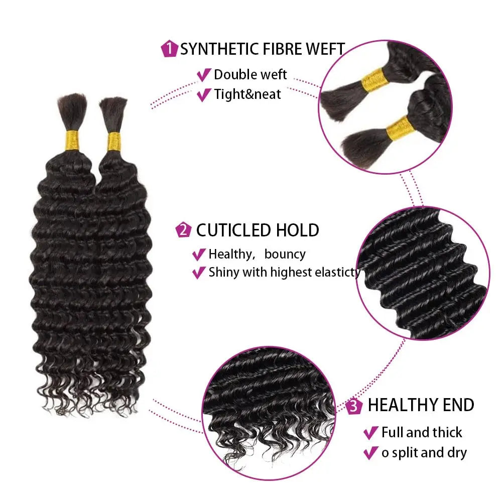 Boho Braids Wet and Wave Deep Wave braiding hair