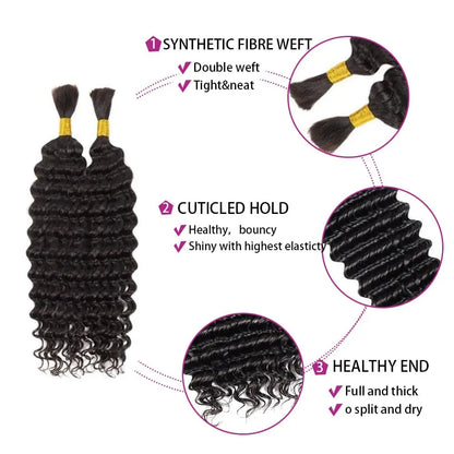 Boho Braids Wet and Wave Deep Wave braiding hair