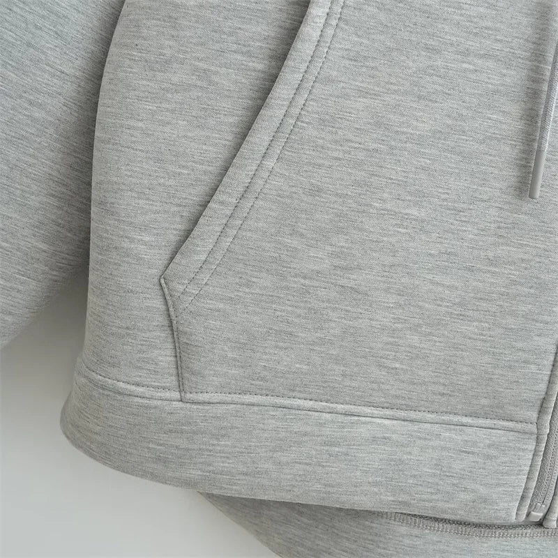 Zipper Hoodie High Street Unisex style