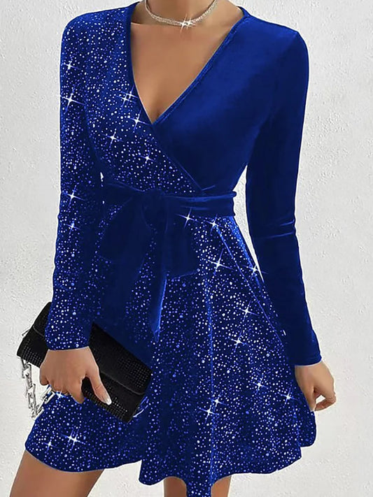 New Fashion Lace-Up Mini Dress