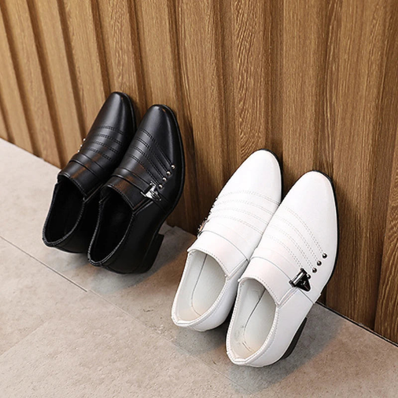 Boy's Leather Shoes Spring Autumn Pointed Toe Formal Dress Shoes