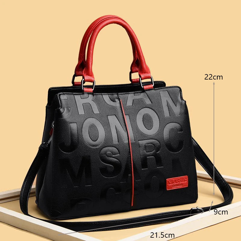 PU Leather Casual Crossbody Bags for Women Ladies Luxury Designer Tote Handbag